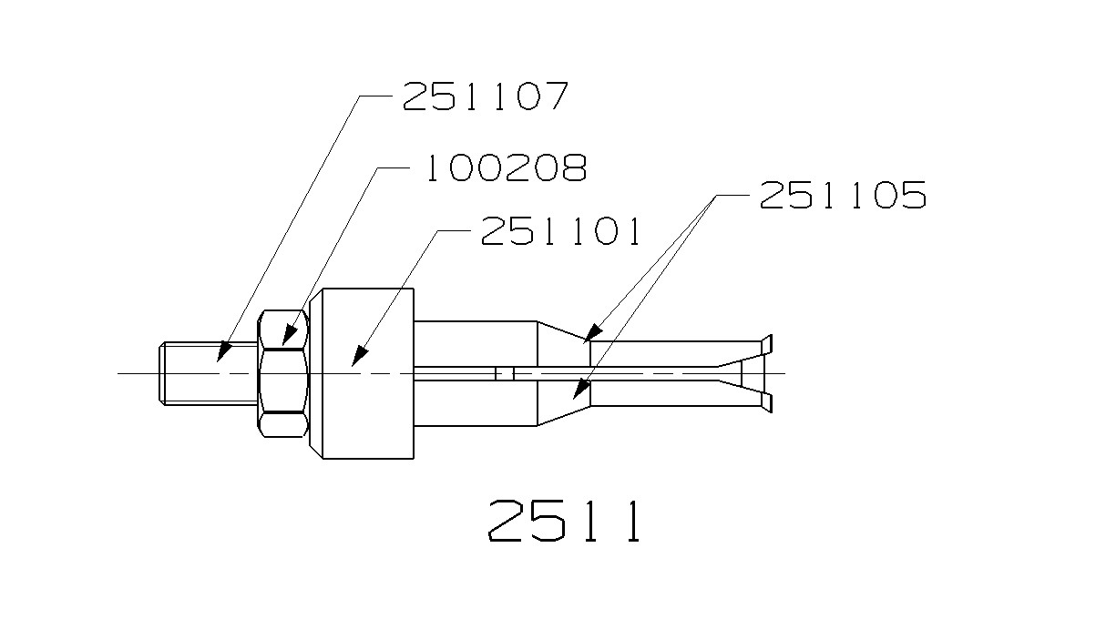 EXTRACTOR DE PINZA INTERIOR FORZA SERIE 2500